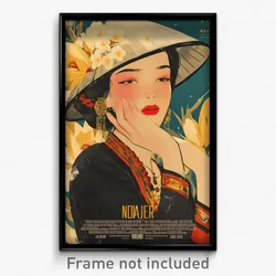 Vietnamese Movie Poster - Woman Feeling Tenderness, Rich Hat Feather (Art Print)