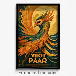 Brazilian Movie Poster - Woman Feeling Amazement, Prestigious Feathered Wings