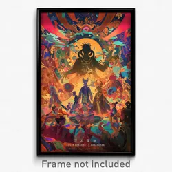Thai Movie Poster - Vibrant Festival (Thailand Psychedelic Art Retro Film Print)
