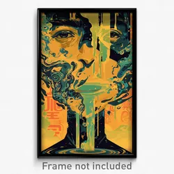 Bollywood Movie Poster - Watery Runoff (India Retro Hindi Film Art Print)