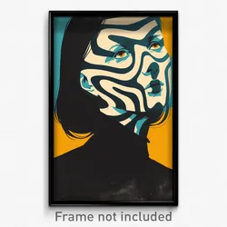 Icelandic Movie Poster - Zigzag Well (Iceland Psychedelic Art Retro Film Print)
