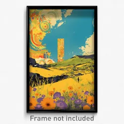 Greek Movie Poster - Superb Lawn (Greece Psychedelic Art Retro Film Print)
