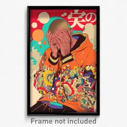 Greek Movie Poster - Man Feeling Humiliation, Urban Orange Hoodie (Art Print)