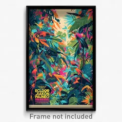 Hebrew Movie Poster - Electric Jungle (Israel Psychedelic Art Retro Film Print)