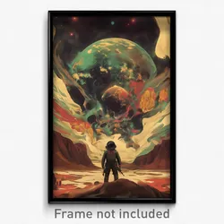 Movie Art Poster - Dreary Barn (Psychedelic Trippy Retro Cartoon Film Print)
