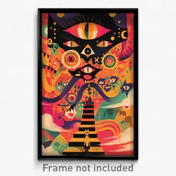 Mexican Movie Poster - Agile Wigwam (Mexico Psychedelic Art Retro Film Print)