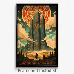 Russian Movie Poster - Tattered Petroglyphs (Russia Retro Film Art Print)