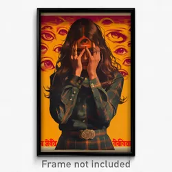 Bollywood Movie Poster - Woman Feeling Cruelty, Outlandish Waistcoat (Art Print)