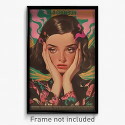 Mexican Movie Poster - Girl Feeling Grouchiness, Classic Pink Sleeves (Print)