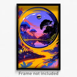 Art Poster - Thick Opening (Psychedelic Trippy Weird 11x17 Cartoon Print)