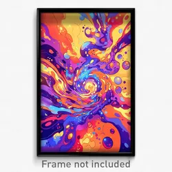 Art Poster - Liquid Movie Studio (Psychedelic Trippy Weird 11x17 Print)