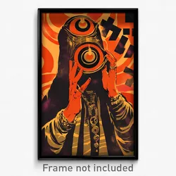 Hebrew Movie Poster - Man Feeling Excited, Silver Red Sleeves (Israel Art Print)