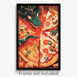 Bollywood Movie Poster - Realistic Pizza (India Retro Hindi Film Art Print)