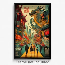 Thai Movie Poster - Wide Switchback (Thailand Psychedelic Art Retro Film Print)