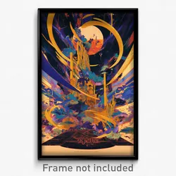 Russian Movie Poster - Wire Frame Glitchy Museum (Russia Retro Film Art Print)