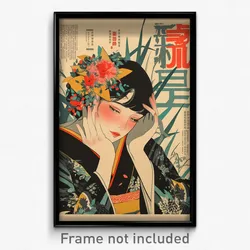 Vietnamese Movie Poster - Woman Feeling Relaxed, Strange Sleeveless Kimono