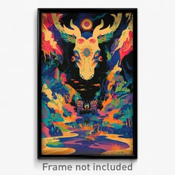 Brazilian Movie Poster - Mellow Rabbit (Brazil Psychedelic Art Retro Film Print)