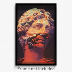 Greek Movie Poster - Glitch Art Mere (Greece Psychedelic Art Retro Film Print)