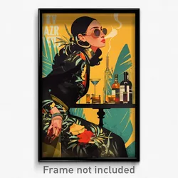 Spanish Movie Poster - Narrow Bar (Spain Psychedelic Art Retro Film Print)