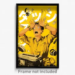 Movie Art Poster - Man Feeling Stressed, Acclaimed Yellow Scrunchie (Film Print)