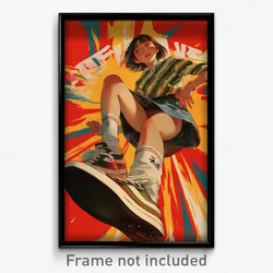 Vietnamese Movie Poster - Girl Feeling Shocked, Kaleidoscopic Bobby Socks