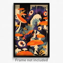 French Movie Poster - Musty Realm (France Psychedelic Art Retro Film Print)