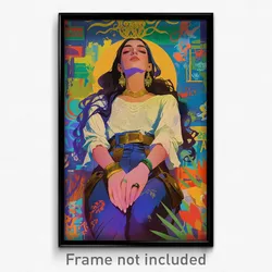 Mexican Movie Poster - Woman Feeling Calm, Expensive Pants (Mexico Art Print)