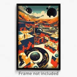 Russian Movie Poster - Spherical Snowfields (Russia Retro Film Art Print)