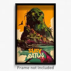 Spanish Movie Poster - Slimy Bay (Spain Psychedelic Trippy Art Retro Film Print)