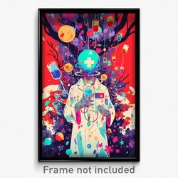 Art Poster - Smooth Hospital (Psychedelic Trippy Weird 11x17 Print)