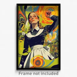 German Movie Poster - Woman Feeling Astonished, Well Made Waist Apron (Print)