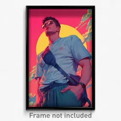 Greek Movie Poster - Man Feeling Self Motivated, Complex Fanny Pack (Art Print)