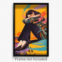Mexican Movie Poster - Woman Feeling Sadness, Sophisticated Shoe Dangle (Print)
