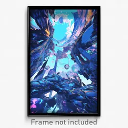 Art Poster - Liquid Fort (Psychedelic Trippy Weird 11x17 Print)