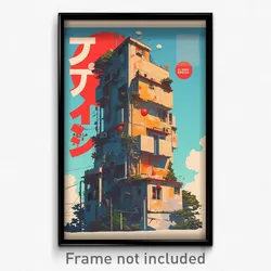 Chinese Movie Poster - Faraway Modern Architecture (China Retro Film Art Print)