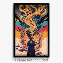 Movie Art Poster - Terrific Wall (Psychedelic Trippy Retro Cartoon Film Print)