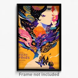 French Movie Poster - Woman Feeling Rash, Interesting Leg Ribbon (Art Print)