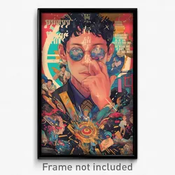 Thai Movie Poster - Man Feeling Baffled, Rectangular Frilled Legwear (Art Print)