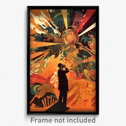 Spanish Movie Poster - Bronze Wharf (Spain Psychedelic Art Retro Film Print)