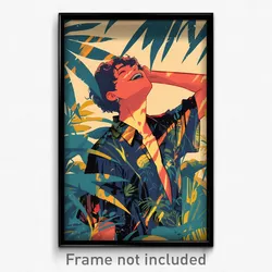 Brazilian Movie Poster - Man Feeling Liking, Ragged Sarong (Brazil Art Print)