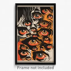 German Movie Poster - Insane Stocks (Germany Psychedelic Art Retro Film Print)