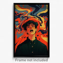 Brazilian Movie Poster - Boy Feeling Alarmed, Baggy Pants (Brazil Art Print)