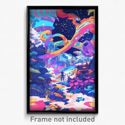 Art Poster - Dense Balistraria (Psychedelic Trippy Weird 11x17 Cartoon Print)