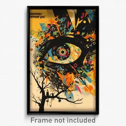 German Movie Poster - Admired Chamber (Germany Psychedelic Art Retro Film Print)