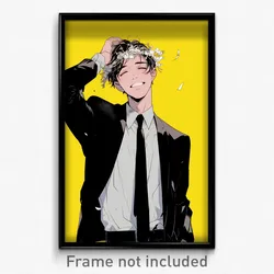 Anime Art Poster - Man Feeling Optimistic Wearing Urban Tiara (Print)