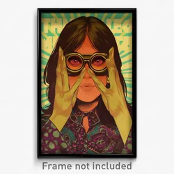 Mexican Movie Poster - Woman Feeling Greed, Tremendous Brown Gloves (Art Print)