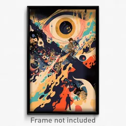 Icelandic Movie Poster - Worldly Intersection (Iceland Retro Film Art Print)
