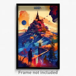 French Movie Poster - Homely Firth (France Psychedelic Art Retro Film Print)