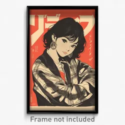 Indonesian Movie Poster - Woman Feeling Satisfaction. Nanamori School Uniform