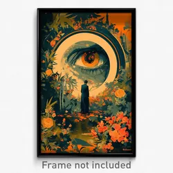 French Movie Poster - Haunting Bush (France Psychedelic Art Retro Film Print)